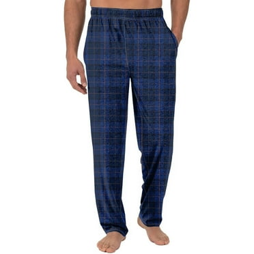 Seeotter Pajama Pants Men Plaid Pajama Pants Elastic Waistband Cotton Plaid Sleep Soft Lounge Pants PJ Bottoms with Pockets