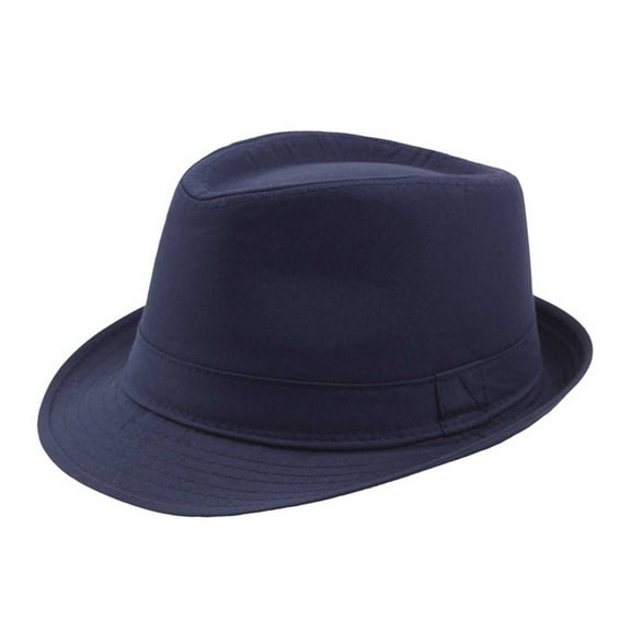 Seeotter Summer Straw Fedora Hat Short Brim Panama Sun Hat Trilby Beach Hat for Men & Women