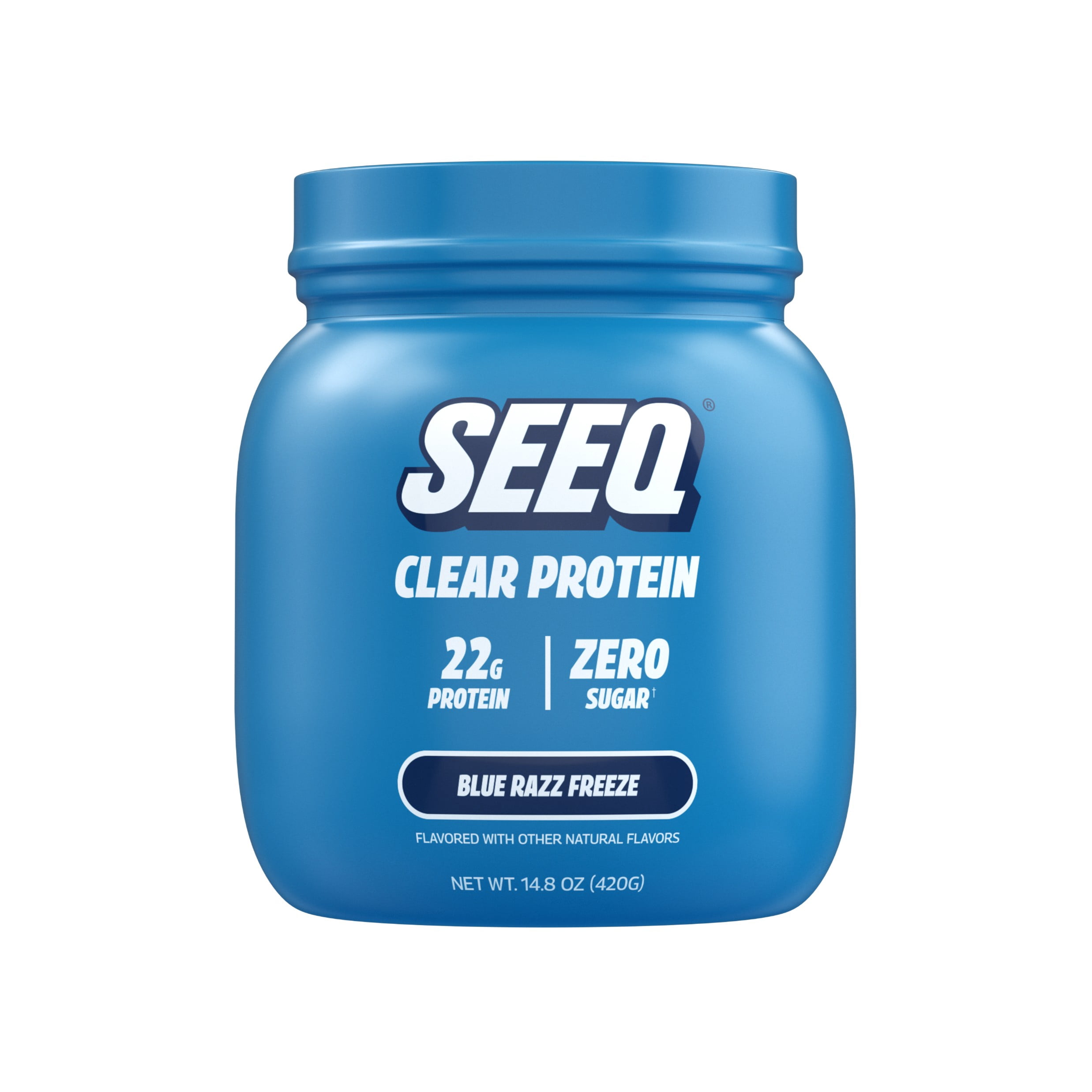 Seeq Clear Protein Powder - Blue Razz Freeze - 15 Servings