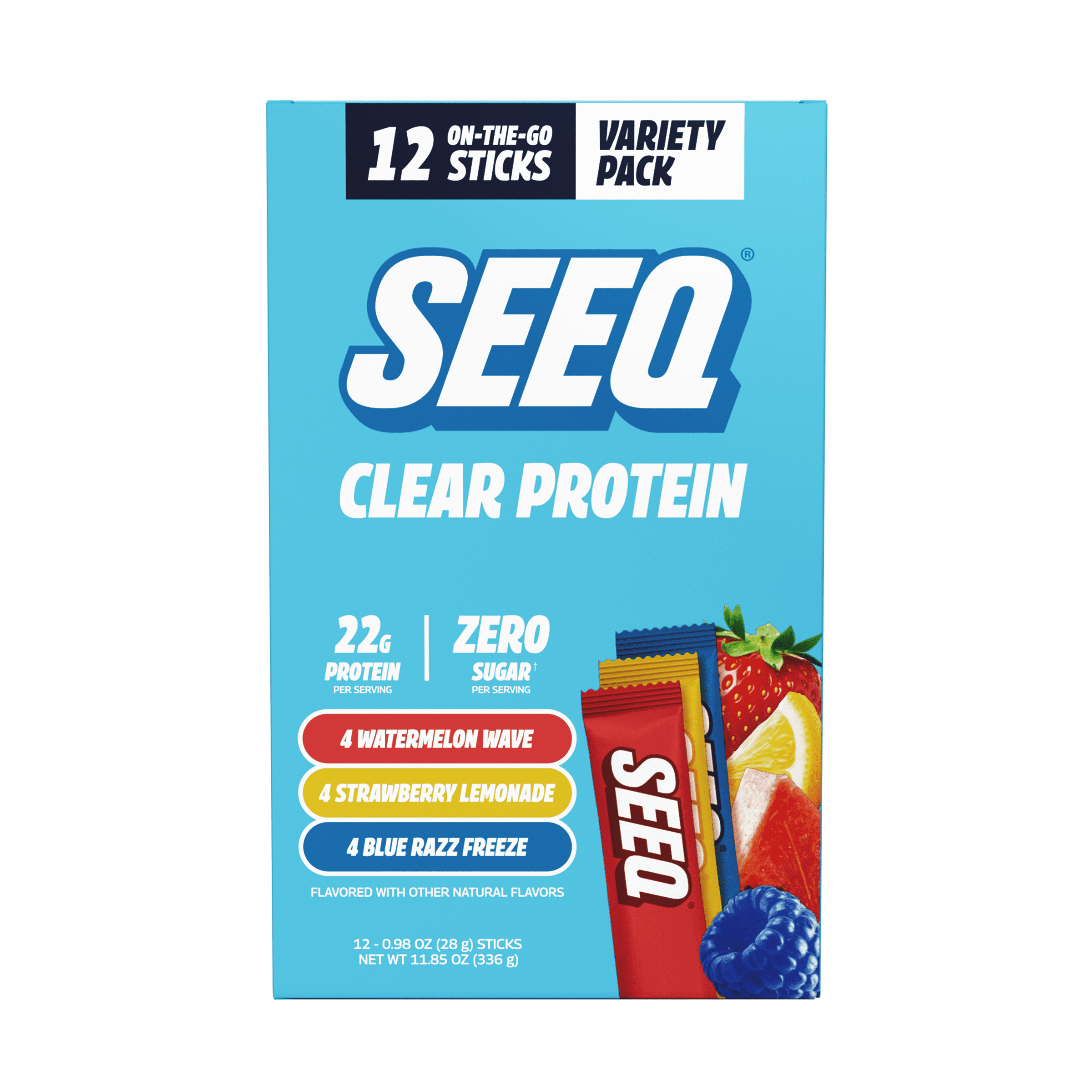 Seeq Protein Powder Variety Pack, 12 On-The-Go Single Serve Packs deal from Walmart