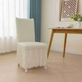 thumbnail image 1 of Seersucker Chair Covers for Dining Chairs,Stretchable Universal Dining Room Chair Slipcovers Washable Removable Elastic Chair Covers for Home,Kitchen,Wedding, Party,Banquet,Protector with Lace Trim, 1 of 9