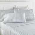 thumbnail image 1 of Seersucker Sheet Set, King, Gingham Gray, 1 of 2