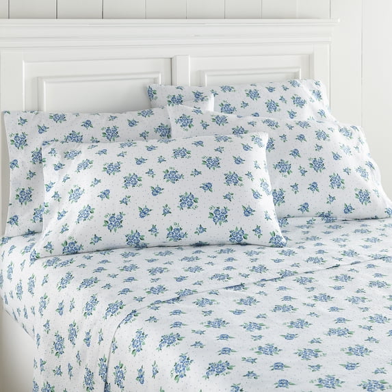 Seersucker Sheet Set, Twin, Forget Me Not