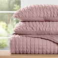 thumbnail image 1 of Seersucker Textured Comforter Set Plush All-Season Down Alternative Bedding - Comfort Canopy, 1 of 18