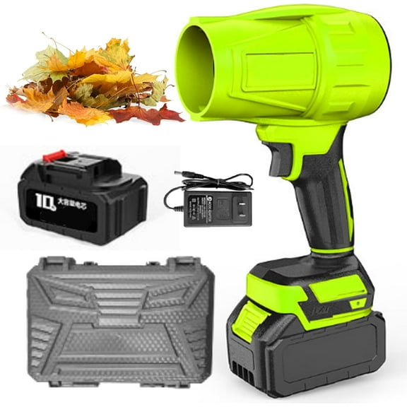 Seeses Pro Blower, Seeses Cordless Leaf Blower, Ultra-Light, Ultra-Powerful, Handheld Air Duster with Adjustable Speed for Yard, Car Cleaning & Drying and Snow Removal (Green)