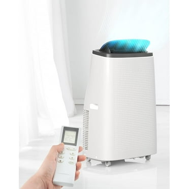 Seetaras 14,000 BTU Portable Upright Air Conditioner with Wheels and Remote Control,Quiet Floor AC Unit Cools with 3-Speed Wind/Night Light,Dehumidifier,for Rooms 700 sq ft for Office