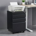 Seetaras 3Drawer Mobile File with Lock, Office Storage Filing