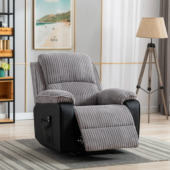 Seetaras Electric Recliner Chair with Remote Control Home Theater Single Sofa Chair with Extendable Footrest,Adjustable Backrest,Cushions,Side Bags for Office,Living Room