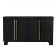 thumbnail image 1 of Seetaras Wood Traditional Style Sideboard, Kitchen Buffet Storage Cabinet with Adjustable Shelves,4 Doors and Gold Handles,Console Table for Dining Room Living Room, 1 of 9