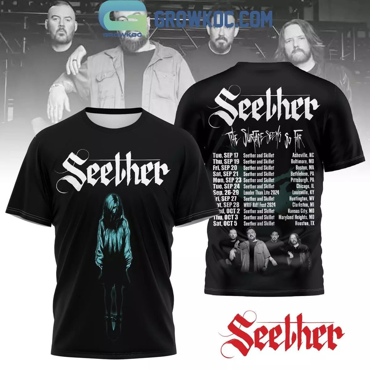 Seether The Surface Seems So Far Tour 2024 Hoodie TShirt