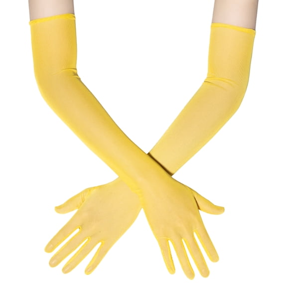 Seethrough Sheer Formal Gloves For Women Extended Length 55cm Arm Sleeves For Evening Dresses And Special Event