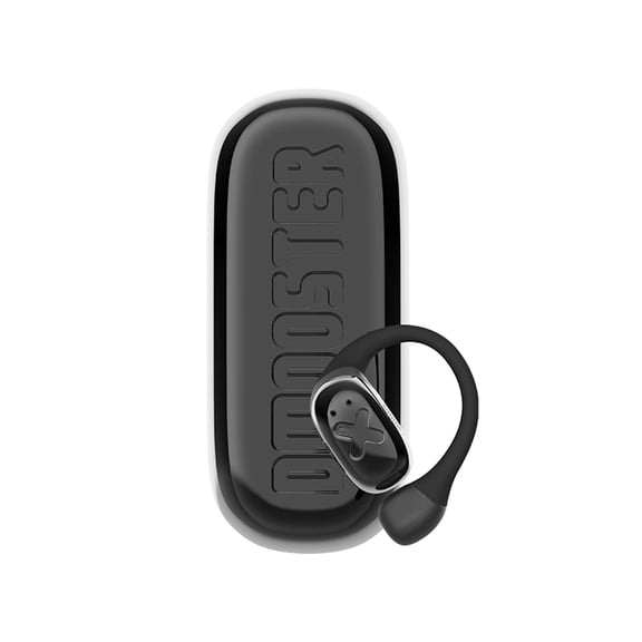 Seetoy Open Earbuds with Immersive Audio Clear Call, Wireless Bluetooth Ear buds Stable Fit, Robust Bass, Sweat-Proof Sport Open-Ear Headphones with Mic, Black