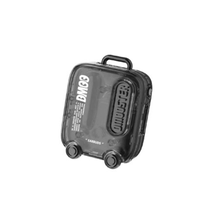 Seetoy Suitcase Shape Wireless Bluetooth Earbuds with 4 Wheels and 2 DIY Stickers, Bluetooth 5.0 Earphones with Charging Case Built-in Mic for Sports Running Workout Gaming