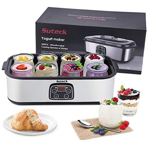 Seeutek Automatic Yogurt Maker with 8 Glass Jars