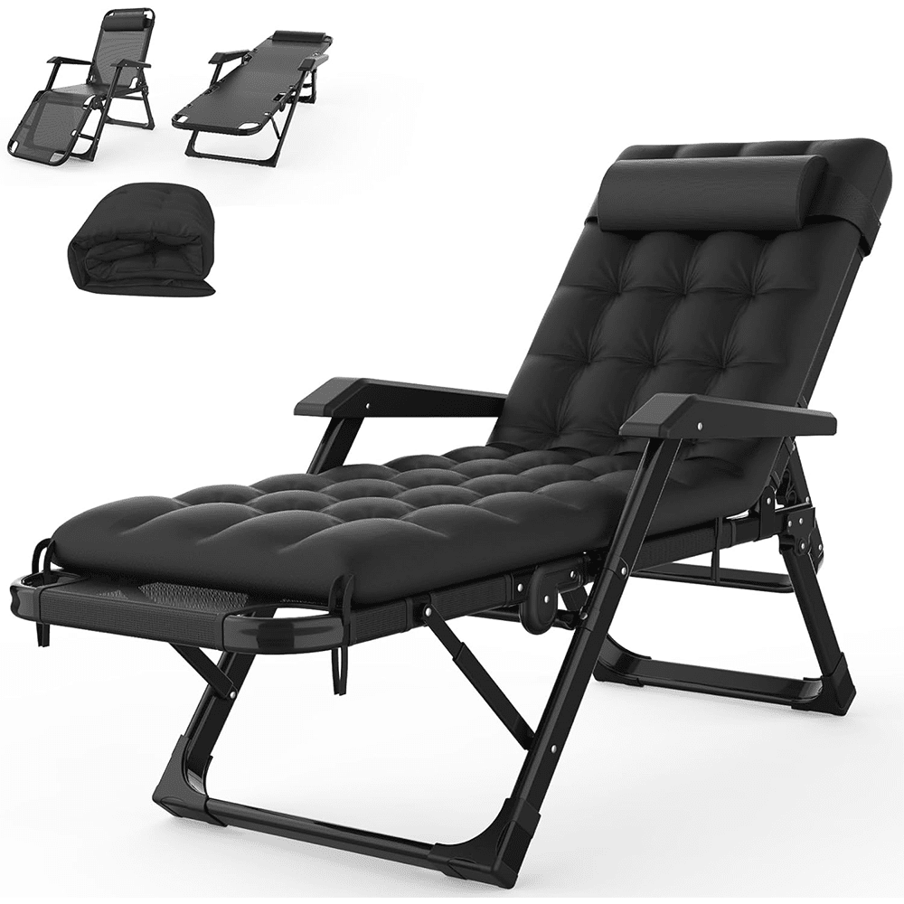 Seeutek Lounge Chair 29In XL 3 in 1 zero gravity chair Folding