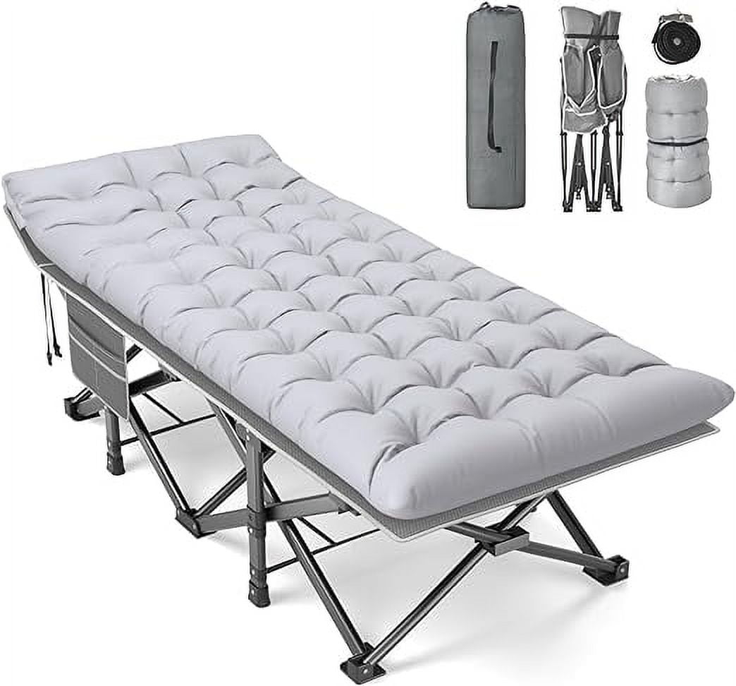 Seeutek XXL （Extra large size）Folding Camping Cot for Adults, Camp Cot