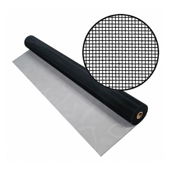 Seevue Screen, Roll, 100 ft L, 3 ft W, Black 3024119