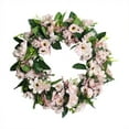 thumbnail image 1 of Seewan 17.7" Artificial Flower Wreaths for Front Door Spring Summer Wreaths wirh Rose Daisy and Eucalyptus Floral Wreath for All Seasons Door Wall Window Festival Wedding Farmhouse Mother's Day, 1 of 9