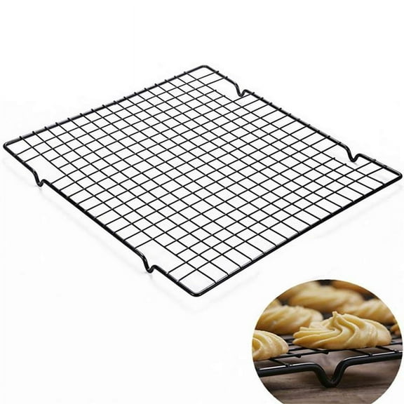Seewan Cooling Rack for Baking 1-Pack, 9.8x10.6 Inches Baking Rack, Thick Wire Cookie Rack for Cooking, Roasting, Grilling, Drying, Oven Safe