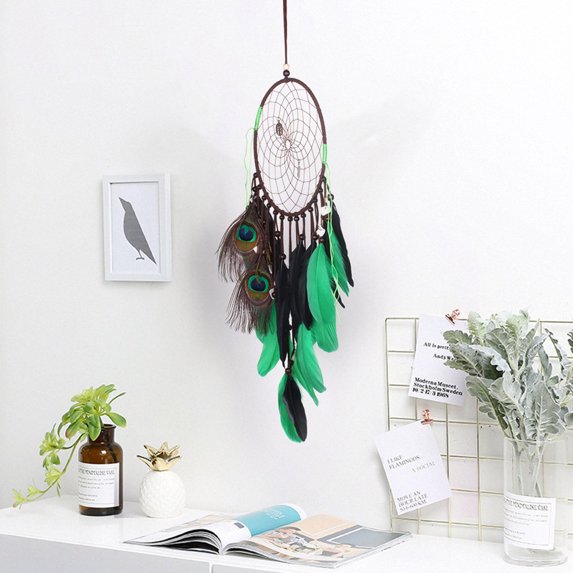 Seewan Dream Catchers ,Bird's Nest INS Style Handmade Feather Aboriginal Home Wall Decoration