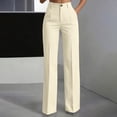 thumbnail image 1 of Seffadzy Business Casual Style Women's Striped Cargo Pants With Pockets Pants With Pockets Commuting, 1 of 9