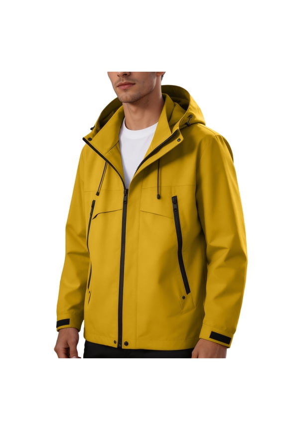 Unisex Outdoor Waterproof Windbreaker Jacket Windproof Thermal Hiking Shell for Couples Mountaineering Climbing Travel