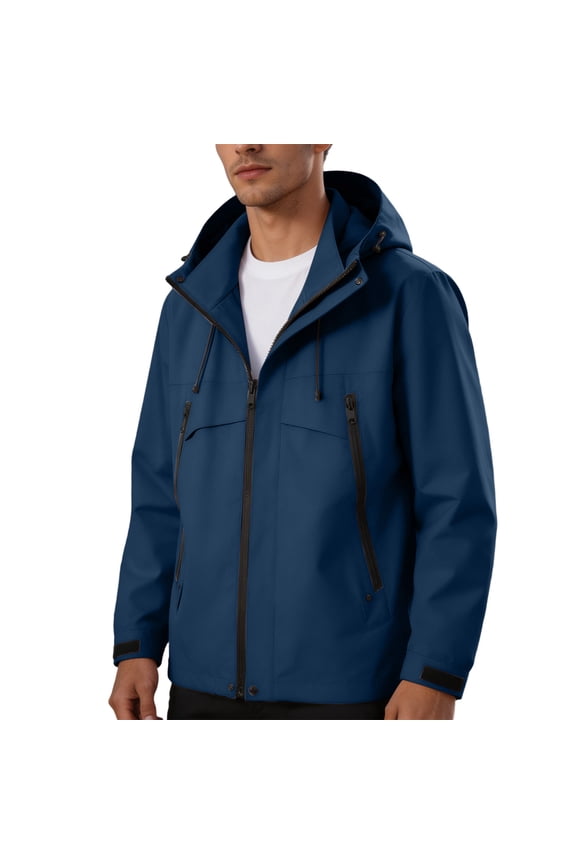 Unisex Outdoor Waterproof Windbreaker Jacket Windproof Thermal Hiking Shell for Couples Mountaineering Climbing Travel
