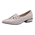 thumbnail image 1 of Seffadzy Women's Flat Shoes Soft Sole Cutout Breathable Lightweight Casual Flats Comfortable Slip White 38, 1 of 7