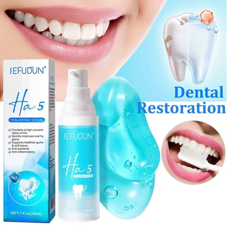 Sefudun Ha5 Repairing Toothpaste Blue, Support Gums Hydration and Soft Tissue, Anti Bacterial and Inflammatory