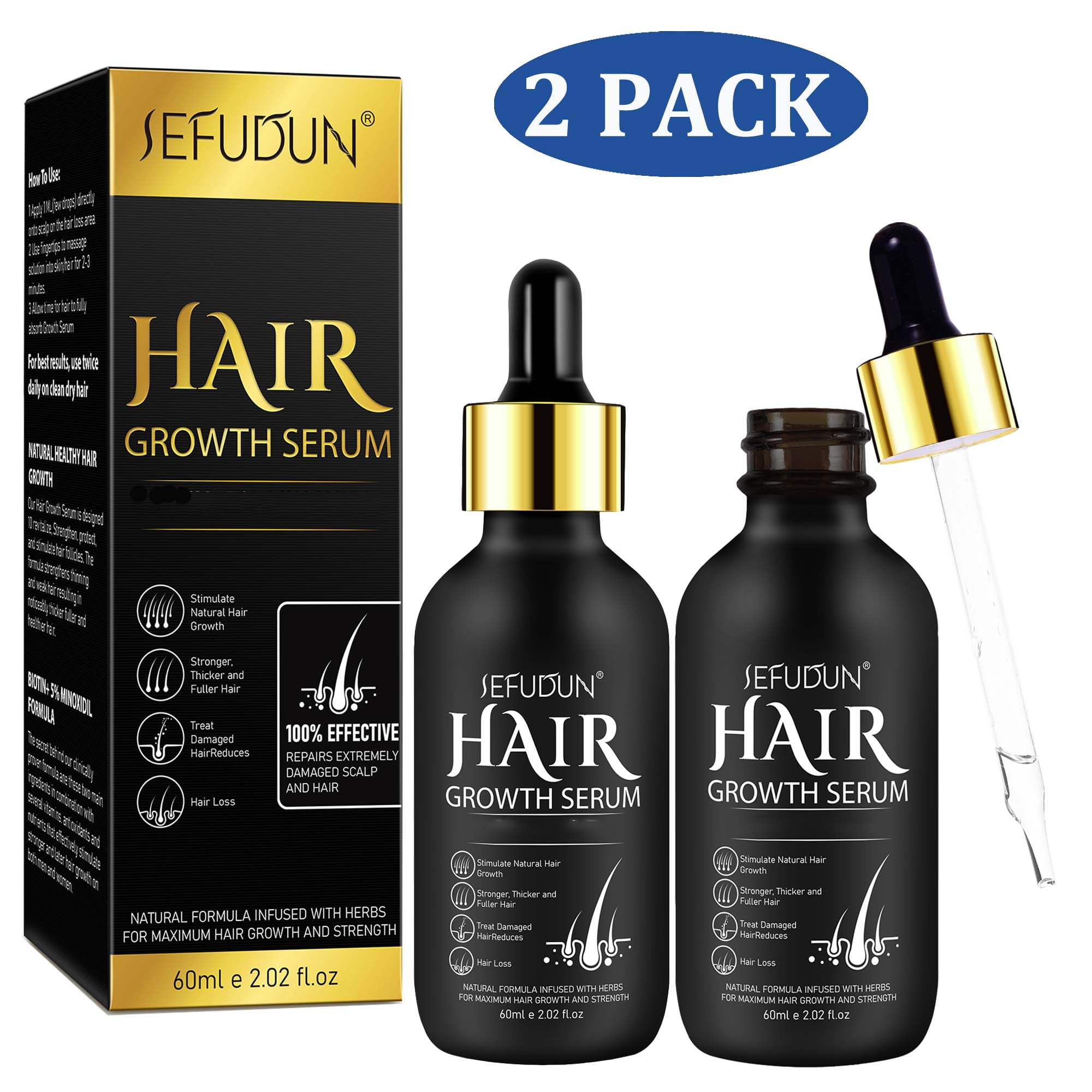 Sefudun Hair Serum for Women Men, Provide Nutrition to Damage Dry