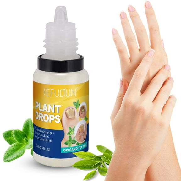 Sefudun Plant Drops Nail Fungus, Nails Care Moisturizer, Oregano Tea Tree, Tea Tree and Oregano Oil for Toenail ,10ml