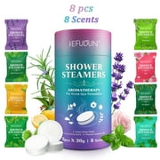 Sefudun Shower Steamers Aromatherapy 8 Pack - Shower Bombs with Essential Oils for Home Spa Self Care, Stress Relief and Relaxation, Gifts for Women & Men