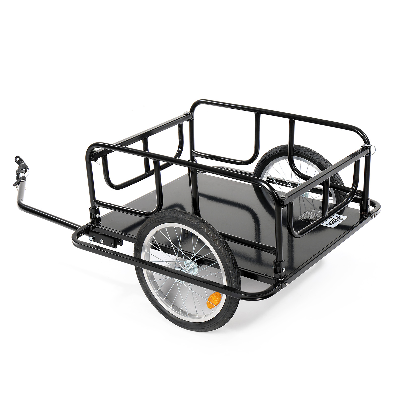PEXMOR Foldable Bike Cargo Trailer with Universal Bike Hitch, Bicycle