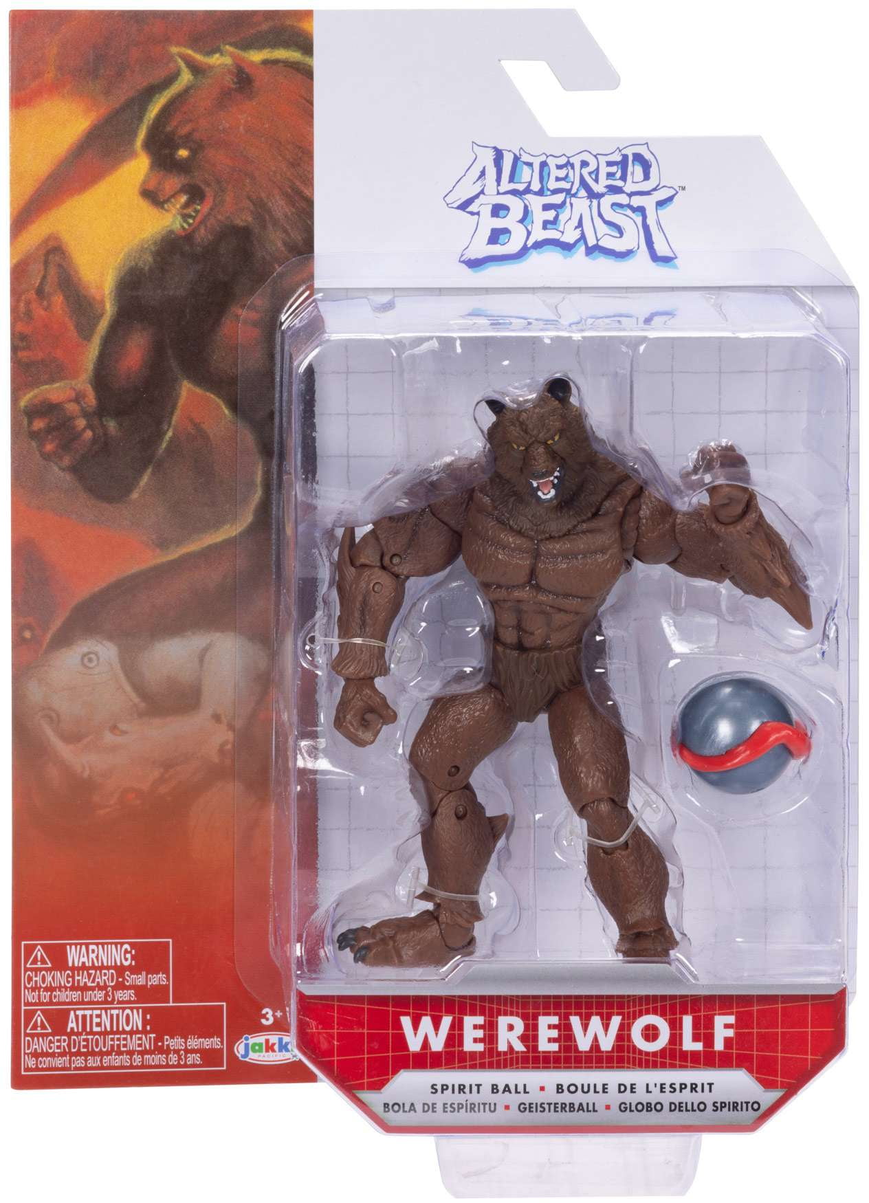 Sega 4 inch Tall Action Figure Altered Beast as Werewolf with 22 Points of Articulation