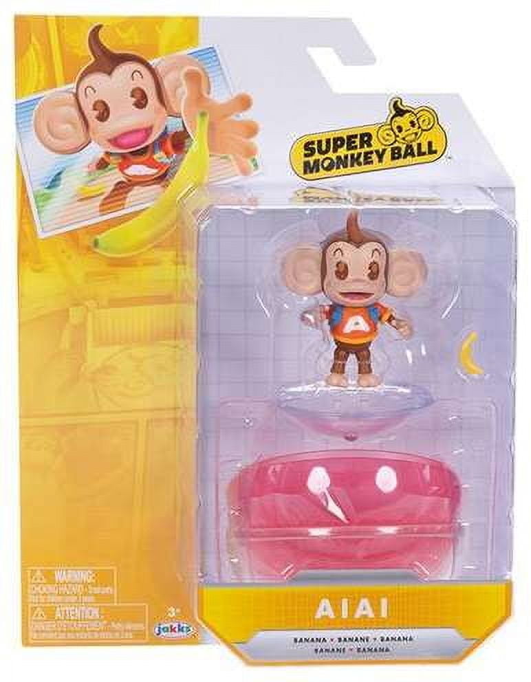 Sega 4 inch Tall Action Figure Monkey Ball AiAi with 22 Points of Articulation