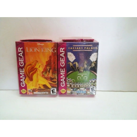 Sega Gamegear Games Disneys LION KING and Caesars Palace