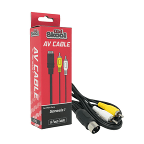 Sega Genesis 1 Standard AV Cable RCA Connection Cord - 6 feet
