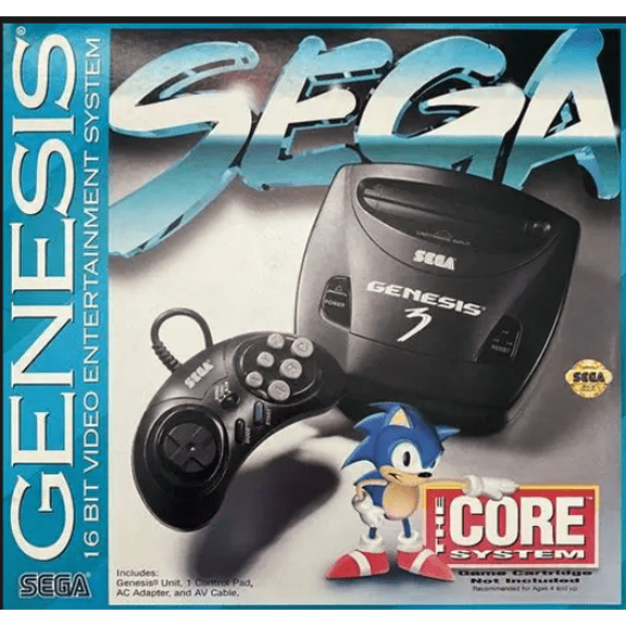 Sega Genesis 3 Video Game Console with 196-in-1 Game Cartridge, Brand New in Box