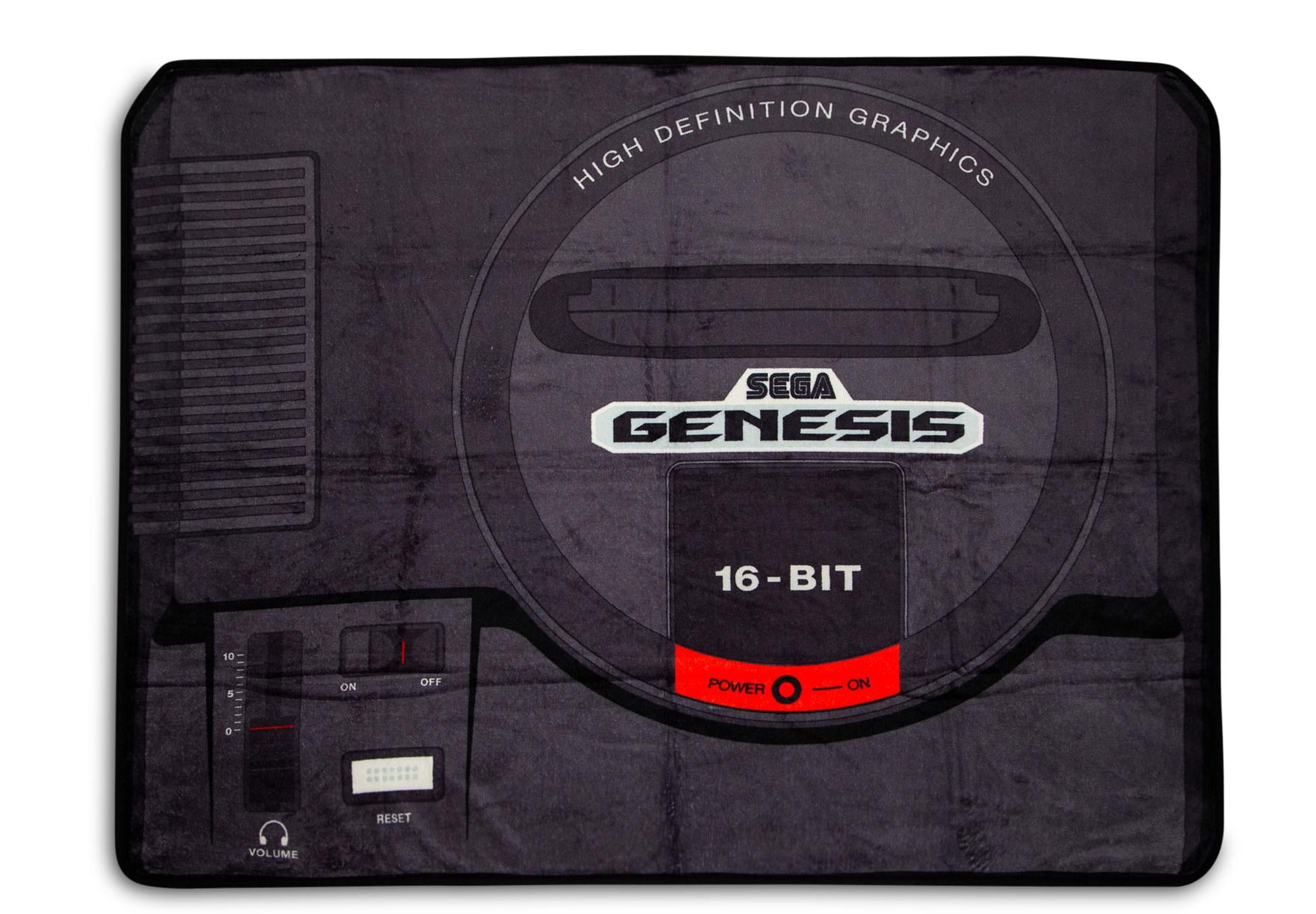 Sega Genesis Black Fleece Throw Blanket 45 x 60 Inches