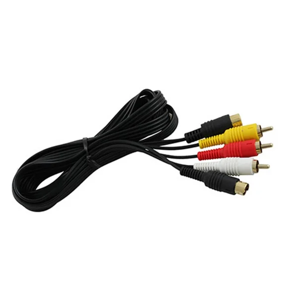 Sega Saturn Rca 10-Pin Video Audio Composite Av Cable S-Video