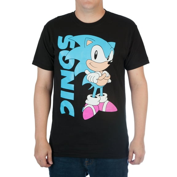 Sega Sonic Black T-Shirt-L