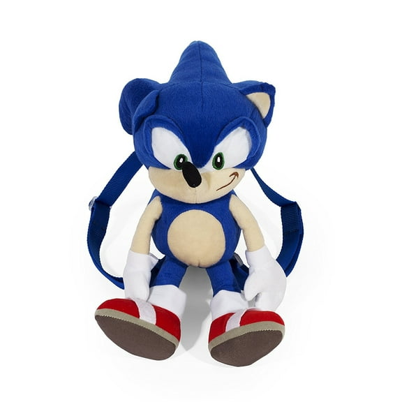 Sega Sonic Blue 18" inch Plush Backpack Bag, kac29685972
