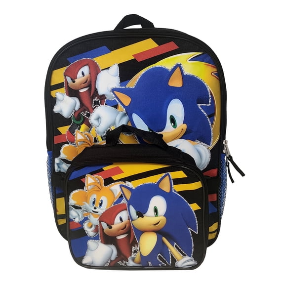 Sonic 16" Backpack with shaped lunch bag