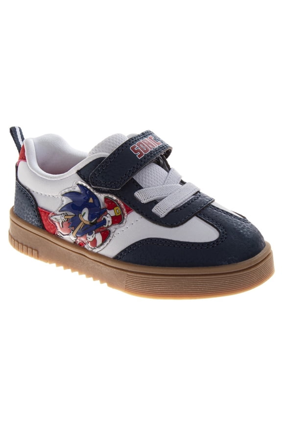 Sega Sonic The Hedgehog Boys Sneakers (Toddler Little Kids), Navy White, Size: 9