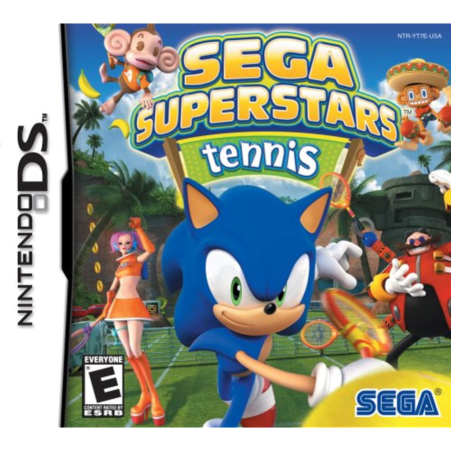 Sonic Colors Nintendo DS Sega Superstars Tennis Case & Manual ONLY 