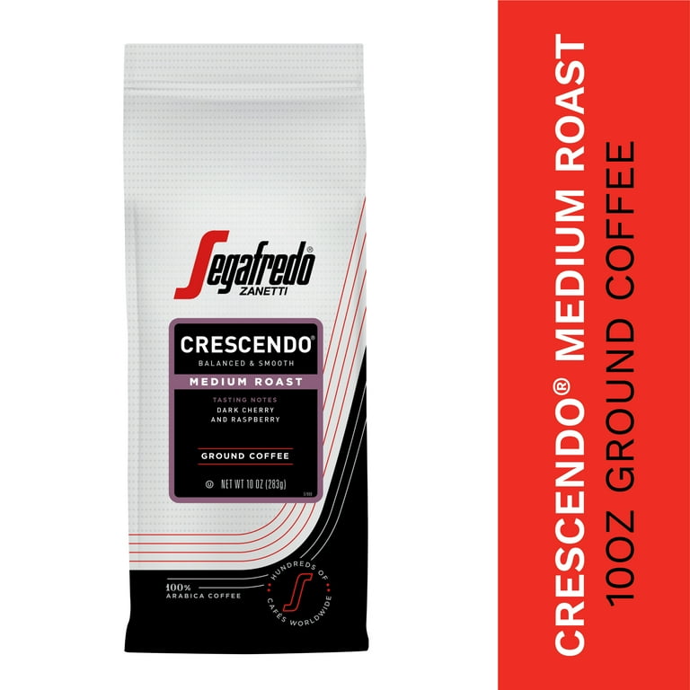 AT COFFEE 100g×4 Segafredo Zanetti 100% Arabica Ground Coffee, Crescendo