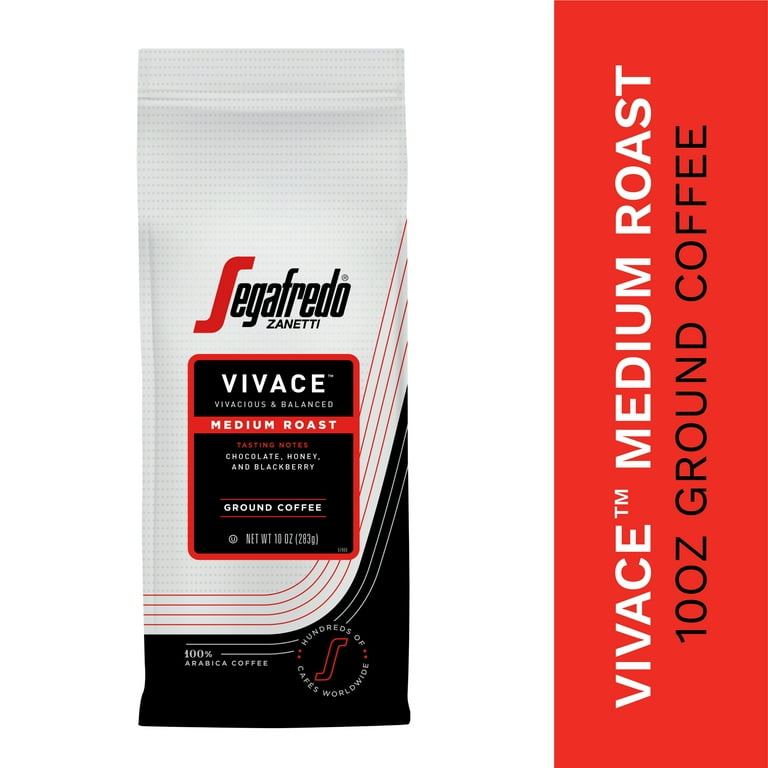 Segafredo Zanetti 100% Arabica Ground Coffee, Vivace Medium Roast