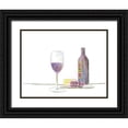thumbnail image 1 of Segal, Alan 14x12 Black Ornate Wood Framed with Double Matting Museum Art Print Titled - A Glass Of Vino, 1 of 4