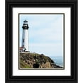 thumbnail image 1 of Segal, Alan 15x18 Black Ornate Wood Framed with Double Matting Museum Art Print Titled - Lighthouse #1, 1 of 4
