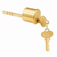 thumbnail image 1 of Prime-Line Segal Brushed Brass Solid Brass Key Lock Cylinder Keyed Differently, 1 of 2